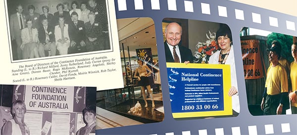 Collection of image put together from the last 30 years of the Continence Foundation of Australia