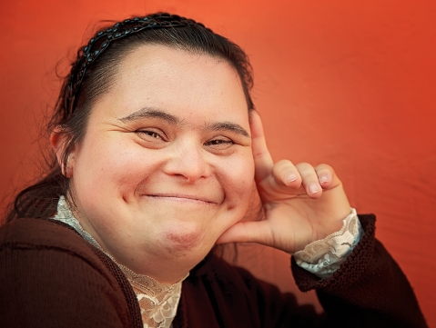 Woman with Down Syndrome