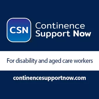Continence Support Now, for disability and aged care workers, www.continencesupportnow.com