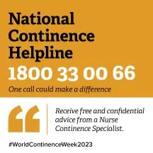 World Continence Week 2023 Social Media Tile 1080 by 1080